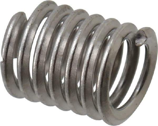 Heli-Coil - #6-32 UNC, 0.276" OAL, Free Running Helical Insert - 6-7/8 Free Coils, Tanged, 18-8 Stainless Steel, 2D Insert Length - Makers Industrial Supply