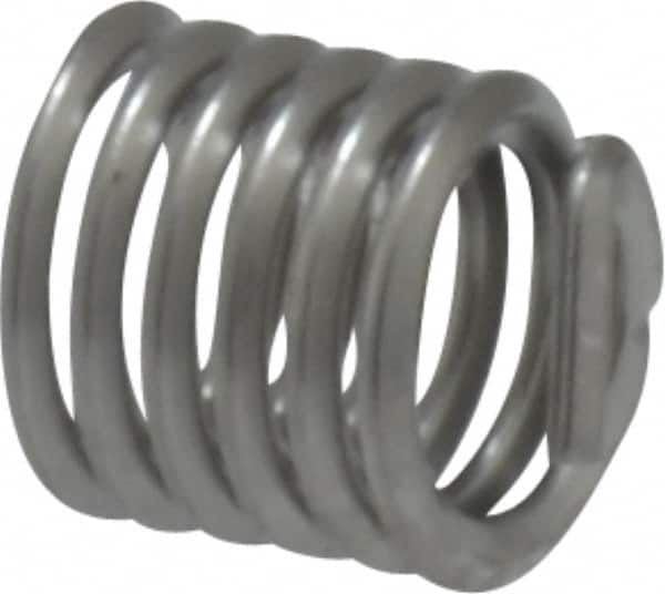 Heli-Coil - #8-32 UNC, 0.246" OAL, Free Running Helical Insert - 6 Free Coils, Tanged, 18-8 Stainless Steel, 1-1/2D Insert Length - Makers Industrial Supply