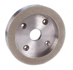 Made in USA - 6" Diam, 1-1/4" Hole Size, 1" Overall Thickness, 100 Grit, Tool & Cutter Grinding Wheel - Coarse Grade, Diamond