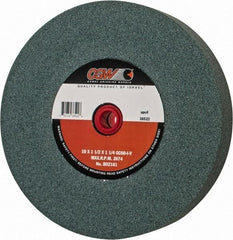 Camel Grinding Wheels - 60 Grit Silicon Carbide Bench & Pedestal Grinding Wheel - 10" Diam x 1-1/4" Hole x 1-1/2" Thick, 2483 Max RPM, I Hardness, Medium Grade , Vitrified Bond - Makers Industrial Supply