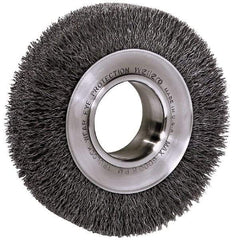 Baldor - 8" OD, 3/4" Arbor Hole, Crimped Wheel Brush - 3/4" Arbor Hole - Makers Industrial Supply