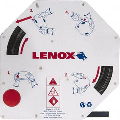 Lenox - 3/8" x 100' x 0.025" Carbon Steel Band Saw Blade Coil Stock - 14 TPI, Toothed Edge, Straight Form, Raker Set, Flexible Back, Constant Pitch, Contour Cutting - Makers Industrial Supply