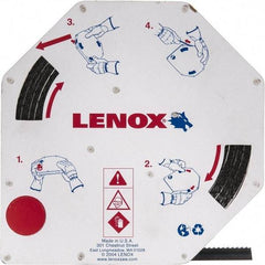 Lenox - 1/2" x 100' x 0.025" Carbon Steel Band Saw Blade Coil Stock - 3 TPI, Toothed Edge, Hook Form, Raker Set, Flexible Back, Constant Pitch, Contour Cutting - Makers Industrial Supply