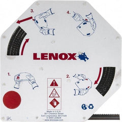 Lenox - 1/2" x 100' x 0.025" Carbon Steel Band Saw Blade Coil Stock - 6 TPI, Toothed Edge, Hook Form, Raker Set, Flexible Back, Constant Pitch, Contour Cutting - Makers Industrial Supply