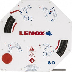 Lenox - 1/4" x 100' x 0.025" Carbon Steel Band Saw Blade Coil Stock - 14 TPI, Toothed Edge, Straight Form, Raker Set, Hard Back, Constant Pitch, Contour Cutting - Makers Industrial Supply