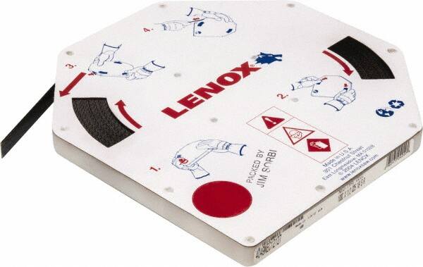 Lenox - 1/2" x 100' x 0.025" Carbon Steel Band Saw Blade Coil Stock - 18 TPI, Toothed Edge, Straight Form, Raker Set, Hard Back, Constant Pitch, Contour Cutting - Makers Industrial Supply