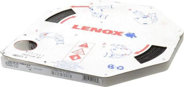 Lenox - 1/2" x 100' x 0.025" Bi-Metal Band Saw Blade Coil Stock - 10 to 14 TPI, Toothed Edge, Modified Raker Set, Flexible Back, Variable Pitch, Contour Cutting - Makers Industrial Supply