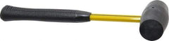 NUPLA - 1 Lb Head Rubber Mallet - 12-1/2" OAL, 12-1/4" Long Fiberglass Handle - Makers Industrial Supply