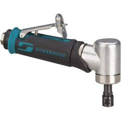 Dynabrade - 1/4" Collet, Angle Handle, Air Angle Die Grinder - 30,000 RPM, Rear Exhaust, 26 CFM, 0.4 hp, 90 psi, 1/4 NPT Inlet - Makers Industrial Supply