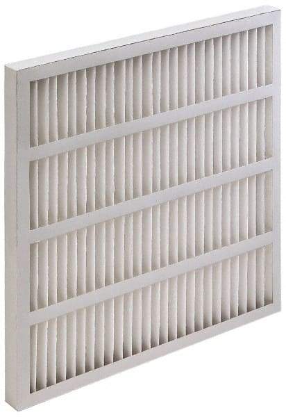 Value Collection - 20" Noml Height x 25" Noml Width x 2" Noml Depth, 35 to 45% Capture Efficiency, Wireless Pleated Air Filter - MERV 8, Synthetic, Integrated Beverage Board Frame, 500 Max FPM, 1,740 CFM, For Heating & Air Conditioning Units - Makers Industrial Supply