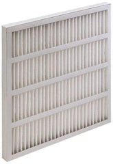 Value Collection - 20" Noml Height x 25" Noml Width x 2" Noml Depth, 35 to 45% Capture Efficiency, Wireless Pleated Air Filter - MERV 8, Synthetic, Integrated Beverage Board Frame, 500 Max FPM, 1,740 CFM, For Heating & Air Conditioning Units - Makers Industrial Supply