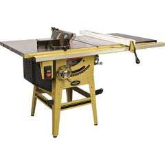 Jet - 10" Blade Diam, 5/8" Arbor Diam, 1 Phase Table Saw - 115/230 Volt, 3-1/8" Cutting Depth - Makers Industrial Supply