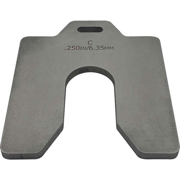 Maudlin Products - Metal Shim Stock Type: Slotted Shim Material: Stainless Steel - Makers Industrial Supply