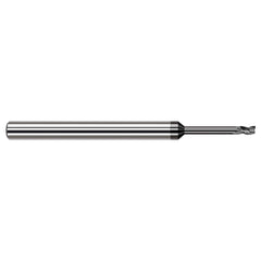 Harvey Tool - 1/16", 3/32" LOC, 1/8" Shank Diam, 2-1/2" OAL, 3 Flute Solid Carbide Square End Mill - Exact Industrial Supply