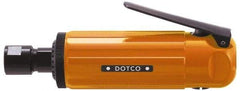 Dotco - 1/4" Collet, Straight Handle, Air Straight Die Grinder - 23,000 RPM, Front Exhaust, 38 CFM, 0.9 hp, 90 psi, 1/4" Inlet - Makers Industrial Supply