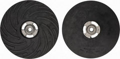 Made in USA - 9" Diam Disc Backing Ribbed Backing Pad - Medium Density, 6,600 RPM - Makers Industrial Supply