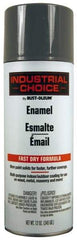 Rust-Oleum - Universal Gray, Gloss, Enamel Spray Paint - 8 to 12 Sq. Ft. per Can, 16 Ounce Container, Use on Drums, Equipment and Color Coding, Furniture, Ladders, Lockers, Motors, Stenciling, Tools - Makers Industrial Supply