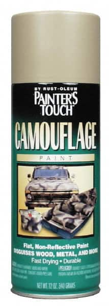 Rust-Oleum - Deep Forest Green, Flat, Camouflage Spray Paint - 8 to 10 Sq Ft per Can, 16 oz Container, Use on Camouflage Paint - Makers Industrial Supply