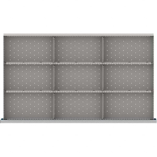 LISTA - 9-Compartment Drawer Divider Layout for 3.15" High Drawers - Makers Industrial Supply