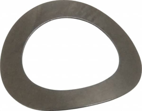 Gardner Spring - 1/4" Bolt, 0.269" ID, Grade 301 Stainless Steel, Curved Disc Spring - 0.423" OD, 0.07" High, 0.007" Thick - Makers Industrial Supply