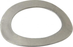 Gardner Spring - 3/8" Bolt, 0.4" ID, Grade 301 Stainless Steel, Curved Disc Spring - 0.612" OD, 0.074" High, 0.013" Thick - Makers Industrial Supply