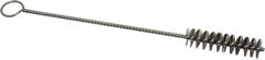 PRO-SOURCE - 2-1/2" Long x 5/8" Diam Stainless Steel Twisted Wire Bristle Brush - Single Spiral, 9" OAL, 0.008" Wire Diam, 0.142" Shank Diam - Makers Industrial Supply