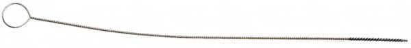 PRO-SOURCE - 4-1/2" Long x 1/2" Diam Horsehair Bristle Brush - Single Spiral, 42" OAL, 0.005" Filament Diam, 0.142" Shank Diam - Makers Industrial Supply