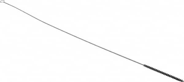 PRO-SOURCE - 4" Long x 1/4" Diam Nylon Bristle Brush - Single Spiral, 26" OAL, 0.003" Filament Diam, 0.128" Shank Diam - Makers Industrial Supply
