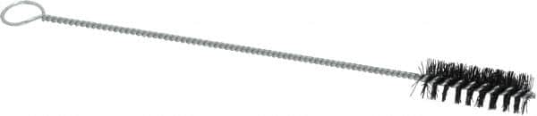 PRO-SOURCE - 1-1/2" Long x 1/2" Diam Nylon Bristle Brush - Single Spiral, 7-1/2" OAL, 0.01" Filament Diam, 0.096" Shank Diam - Makers Industrial Supply