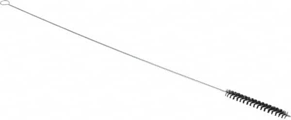 PRO-SOURCE - 4" Long x 1/2" Diam Nylon Bristle Brush - Single Spiral, 26" OAL, 0.01" Filament Diam, 0.128" Shank Diam - Makers Industrial Supply