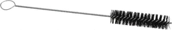 PRO-SOURCE - 4" Long x 1" Diam Nylon Bristle Brush - Single Spiral, 12-1/4" OAL, 0.014" Filament Diam, 0.16" Shank Diam - Makers Industrial Supply