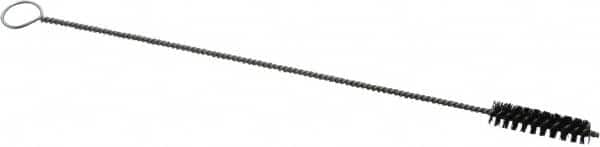 PRO-SOURCE - 1-1/2" Long x 5/16" Diam Horsehair Bristle Brush - Single Spiral, 9" OAL, 0.004" Filament Diam, 0.096" Shank Diam - Makers Industrial Supply