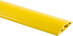 Hubbell Wiring Device-Kellems - 1 Channel, 25 Ft Long, 3/4" Max Compatible Cable Diam, Yellow PVC On Floor Cable Cover - 3-1/4" Overall Width x 27.9mm Overall Height, 30.7mm Channel Width x 3/4" Channel Height - Makers Industrial Supply