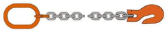 Pewag - 10' Long, 3,500 Lb Basket Capacity, 3,500 Lb Vertical Capacity, Alloy Steel Web Sling - SOG Chain Sling, 9/32" Diam Chain, Silver (Color), with Grab Hook & Master Link - Makers Industrial Supply