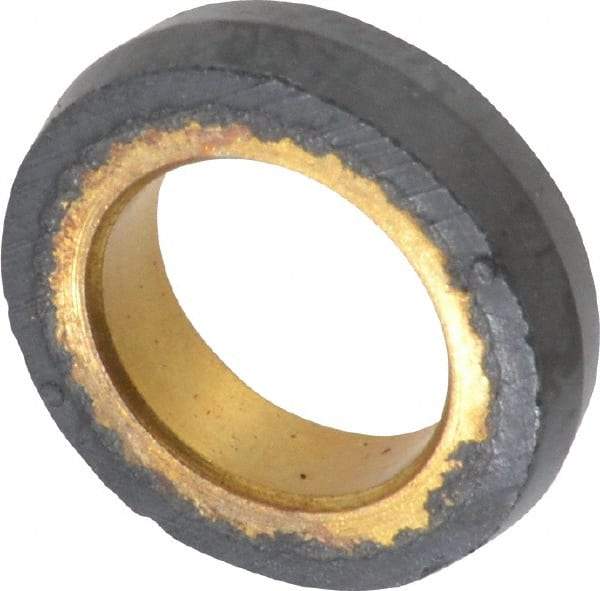 Dynabrade - 5/8" Diam x 1/8" Wide Contact Wheel - 1/8" Arbor Hole, Crowned, 70 Duro Rubber Face - Makers Industrial Supply