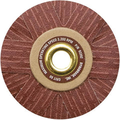 Dynabrade - 4" Diam 120 Grit Coated Sanding Star - Fine Grade, Arbor Mount - Makers Industrial Supply