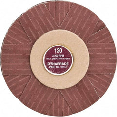 Dynabrade - 4" Diam 120 Grit Coated Sanding Star - Fine Grade, Spindle Mount - Makers Industrial Supply