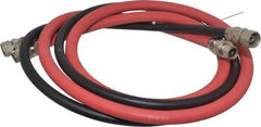 DeVilbiss - Paint Sprayer Hose with Fittings - 6 Ft. Air and Fluid Hose with Fittings (2 Hose Set), Compatible with Pressure Tank and Spray Guns - Makers Industrial Supply