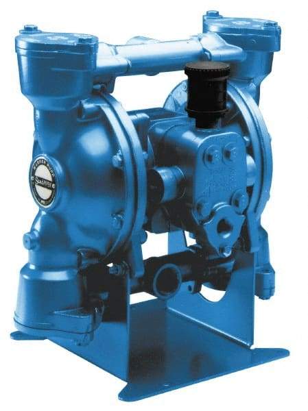 SandPIPER - 1" NPT, Metallic, Air Operated Diaphragm Pump - PTFE Diaphragm, Stainless Steel Housing - Makers Industrial Supply