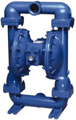 SandPIPER - 1-1/2" NPT, Metallic, Air Operated Diaphragm Pump - Buna-N Diaphragm, Aluminum Housing - Makers Industrial Supply