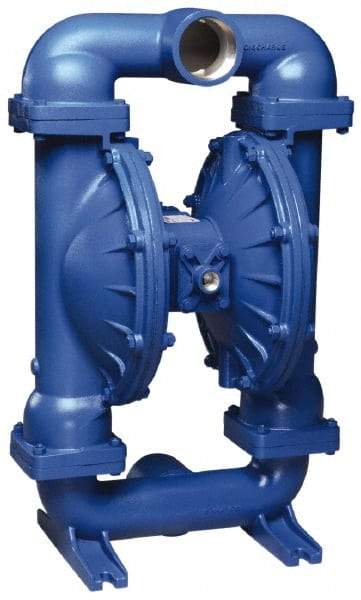 SandPIPER - 3" NPT, Metallic, Air Operated Diaphragm Pump - PTFE Diaphragm, Aluminum Housing - Makers Industrial Supply