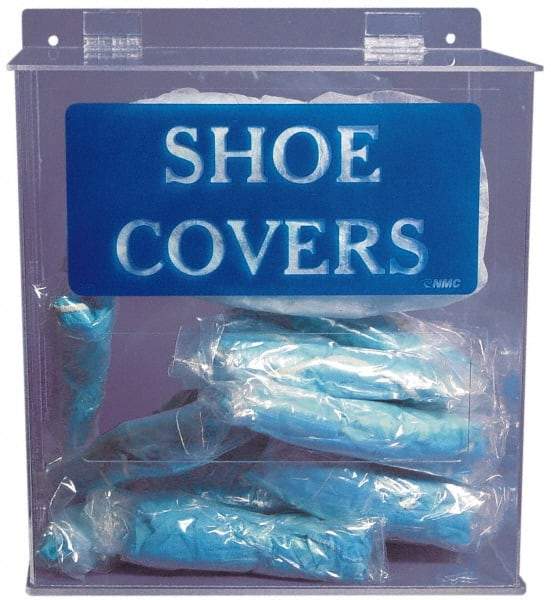 PRO-SAFE - Table and Wall Mount Shoe Cover Dispenser - 11-3/4 Inch Wide x 6 Inch Deep x 13 Inch High - Makers Industrial Supply