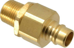 Parker - 1/2 Thread Brass Hydraulic Hose MPT Fitting - 2,000 psi - Makers Industrial Supply