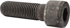 Value Collection - 1-1/4 - 7 UNC Hex Socket Drive, Socket Cap Screw - Alloy Steel, Black Oxide Finish, Partially Threaded, 4" Length Under Head - Makers Industrial Supply