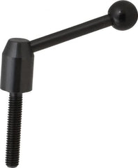 J.W. Winco - 3/8-16, 0.53" Hub Diam, Steel Threaded Stud Adjustable Clamping Handle - Makers Industrial Supply