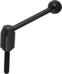 J.W. Winco - 1/2-13, Steel Threaded Stud Adjustable Clamping Handle - 4.88" OAL, 2.17" High - Makers Industrial Supply