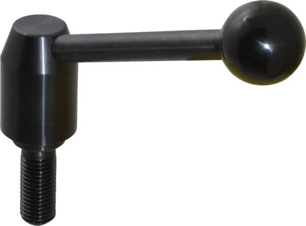 J.W. Winco - M16 x 2.0, 23mm Hub Diam, Steel Threaded Stud Adjustable Clamping Handle - Makers Industrial Supply