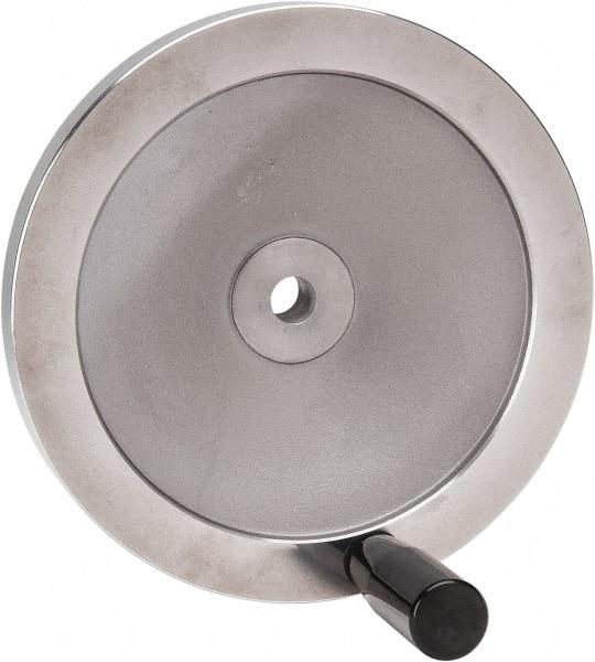 Value Collection - 7.87" Diam, Aluminum Handwheel with Handle - 1.65" Hub Diam - Makers Industrial Supply