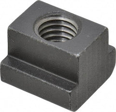 HALDER - M8 Tapped Through T Slot Nut - 9.6mm Slot Width, 15 x 6mm Base Width x Height, 15 x 12mm OAL x Height - Makers Industrial Supply