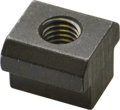 HALDER - M8 Tapped Through T Slot Nut - 11.6mm Slot Width, 18 x 7mm Base Width x Height, 18 x 14mm OAL x Height - Makers Industrial Supply